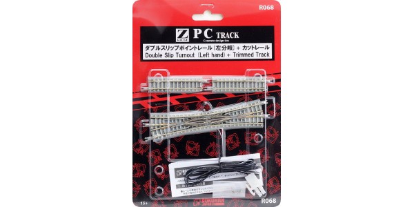 Rokuhan R068 PC Double Slip Turnout LH Concrete