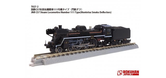 Rokuhan T027-2 JNR C57 Steam Locomotive 111 Montetsu Smoke Deflectors Rokuhan T027-2 JNR C57 Steam Locomotive 111 Montetsu Smoke Deflectors