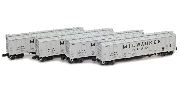 AZL 906007-1 Milwaukee Road Airslide Hoppers | 4-Car Set