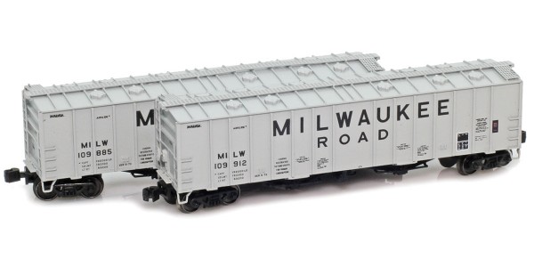 AZL 916037-1 Milwaukee Road Airslide Hoppers | 2-Car Set AZL 916037-1 Milwaukee Road Airslide Hoppers | 2-Car Set
