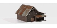 Archistories 113221 Saltbox Barn | Dark Brown Kit Archistories 113221 Saltbox Barn | Dark Brown Kit