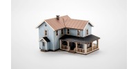 Archistories 407191 Turn of The Century House Light Blue Archistories 407191 Turn of The Century House Light Blue