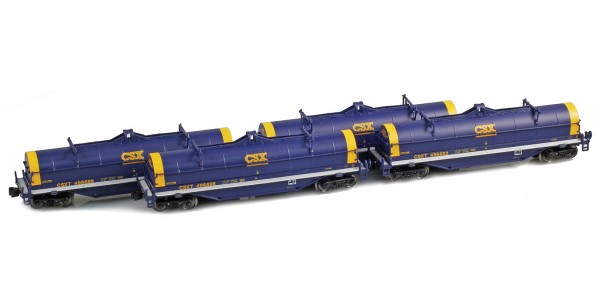 AZL 913400-1 CSX NSC Coil Car | 4-Car Set AZL 913400-1 CSX NSC Coil Car | 4-Car Set
