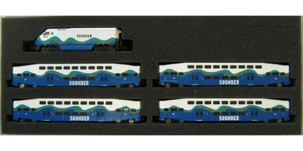 AZL 7005-1 F59PHI Sounder Full Set | Bombardier Cars #902 AZL 7005-1 F59PHI Sounder Full Set | Bombardier Cars #902