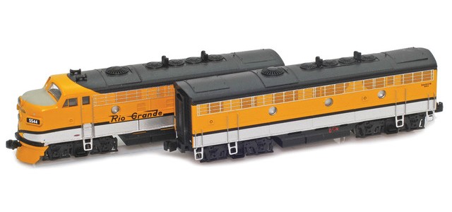 AZL 63003-3 D&RGW EMD F7A & F7B 5544, 5763 One Stripe