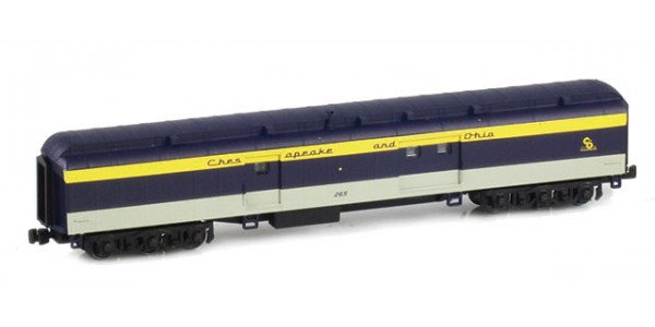 AZL 71645-1 C&O Chesapeake & Ohio Heavyweight Baggage Car #265 AZL 71645-1 C&O Chesapeake & Ohio Heavyweight Baggage Car #265