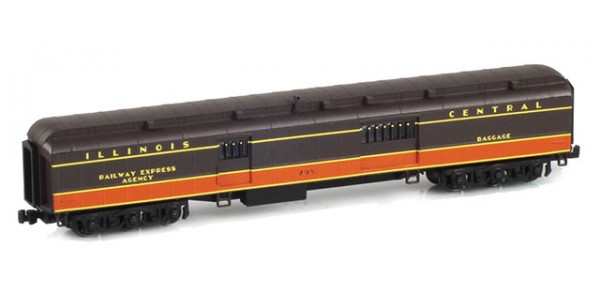 AZL 71620-1 ILLINOIS CENTRAL Baggage RAILWAY EXPRESS AGENCY