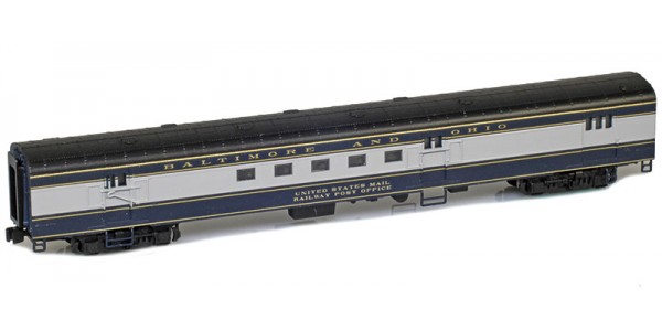 AZL 73910-0 Baltimore & Ohio Mail UNITED STATES MAIL RAILWAY POST OFFICE Lightweight Passenger Car
