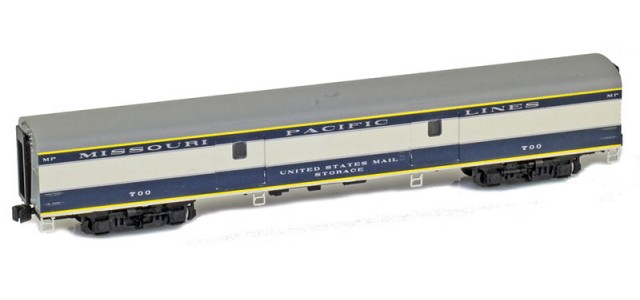 AZL 73614-1 MISSOURI PACIFIC | THE EAGLE Baggage MISSOURI PACIFIC LINES UNITED STATES MAIL STORAGE #700 Lightweight Passenger Car