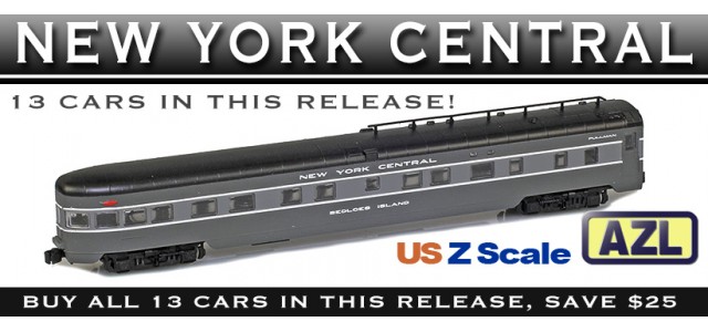 AZL NYC-13 NEW YORK CENTRAL Lightweight Passenger Car | Complete 13-Car Set
