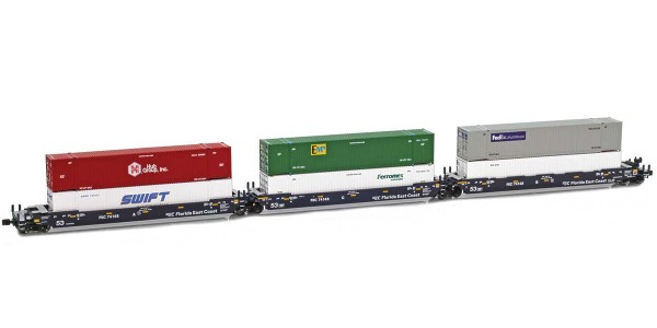 AZL 906555-3 FEC MAXI-IV Blue / Florida East Coast Set 74148