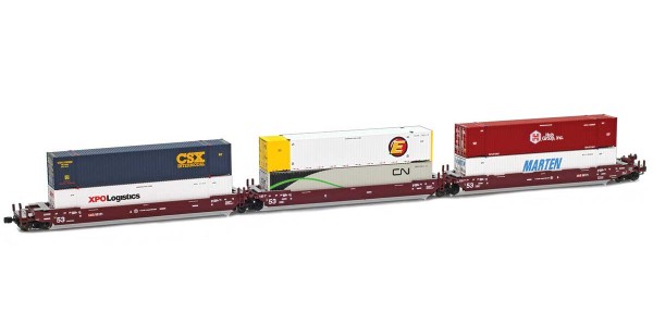 AZL 906556-1 Iowa Interstate (IAIS) MAXI-IV Brown | Set 55171