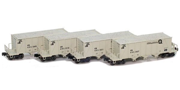 AZL 905312-1 Conrail Ortner 40' Hopper | 4-Car Set AZL 905312-1 Conrail Ortner 40' Hopper | 4-Car Set