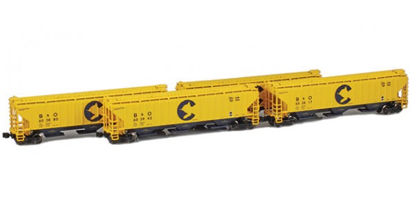 AZL 90924-1 Baltimore & Ohio Chessie PS-2 Covered Hopper | 4-Car Set AZL 90924-1 Baltimore & Ohio Chessie PS-2 Covered Hopper | 4-Car Set