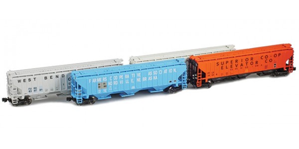AZL 90935-1 PS-2 Covered Hopper | 4-Car Set | Co-Op Set 1