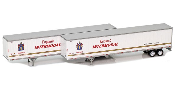 AZL 954010-1 England Intermodal 53' Trailers | 2-Pack AZL 954010-1 England Intermodal 53' Trailers | 2-Pack