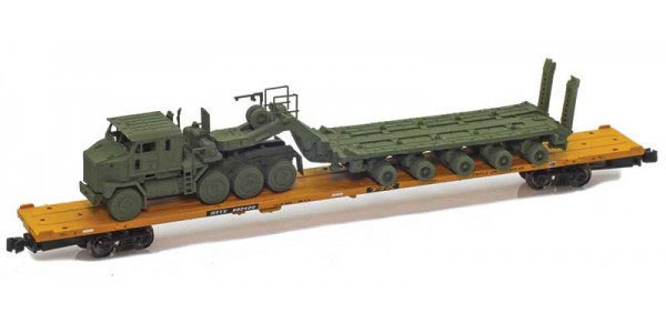 Z-Panzer 911010-6M10G | AZL TTX 89' Flat 992422 | M1070 Truck | M1000 Trailer | Green