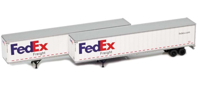AZL 954003-1 FedEx Freight 53' Trailer   2-Pack