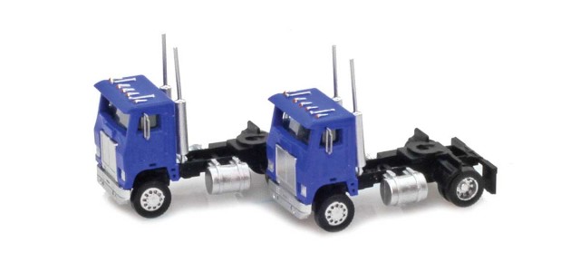 AZL 96105 Blue Cab-Over Truck  2 pack