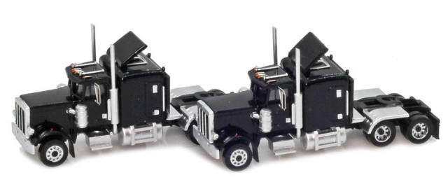 AZL 96003 Black Hood Truck with Crew Cab  2 pack
