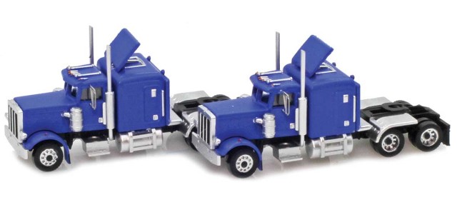 AZL 96005 Blue Hood Truck with Crew Cab  2 pack