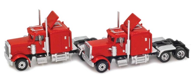 AZL 96002 Red Hood Truck with Crew Cab  2 pack