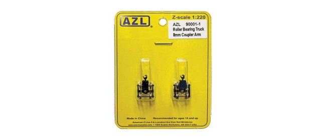 AZL 90001-1 2 pack Roller Bearing Trucks  8mm coupler arm