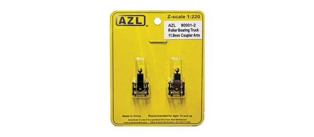 AZL 90001-2 2 pack Roller Bearing Trucks  11.5mm coupler arm