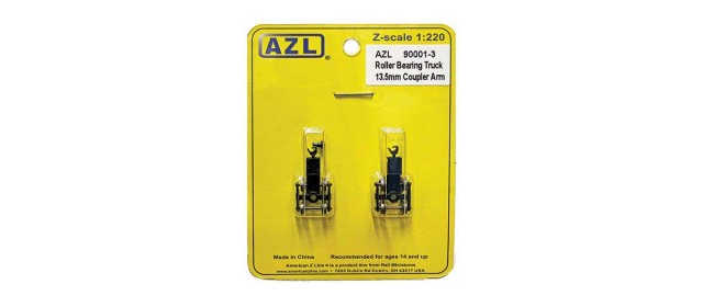 AZL 90001-3 2 pack Roller Bearing Trucks  13.5mm coupler arm