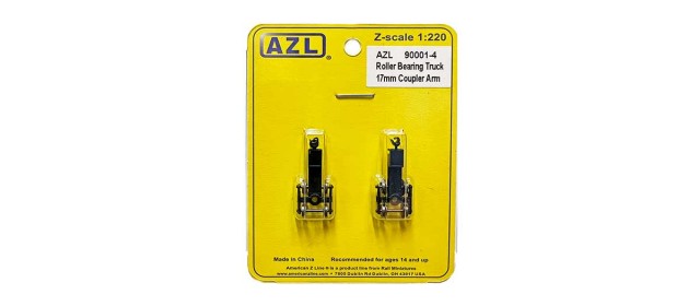 AZL 90001-4 2 pack Roller Bearing Trucks  17mm coupler arm