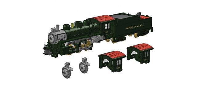 Rokuhan T040-5 Pennsylvania Railroad  Road numbers: 7032, 7089 and 8166