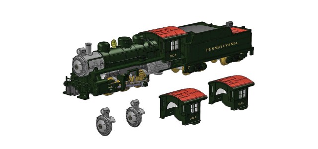 Rokuhan T040-5 Pennsylvania Railroad  Road numbers: 7032, 7089 and 8166