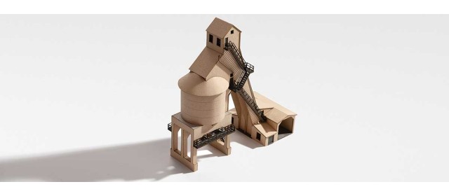 Archistories 104251 Aged concrete Kit Redbank Coaling Tower Kit