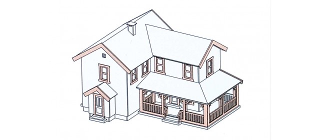 Archistories 402261 Alternative Components  Kit  Turn of the Century house