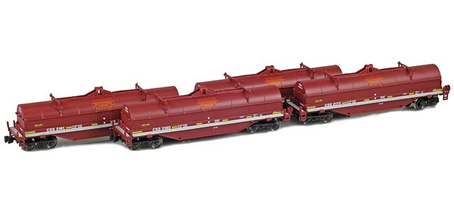 AZL 913407-1 CSX South Shore Coil Car | 4-Car Set AZL 913407-1 CSX South Shore Coil Car | 4-Car Set
